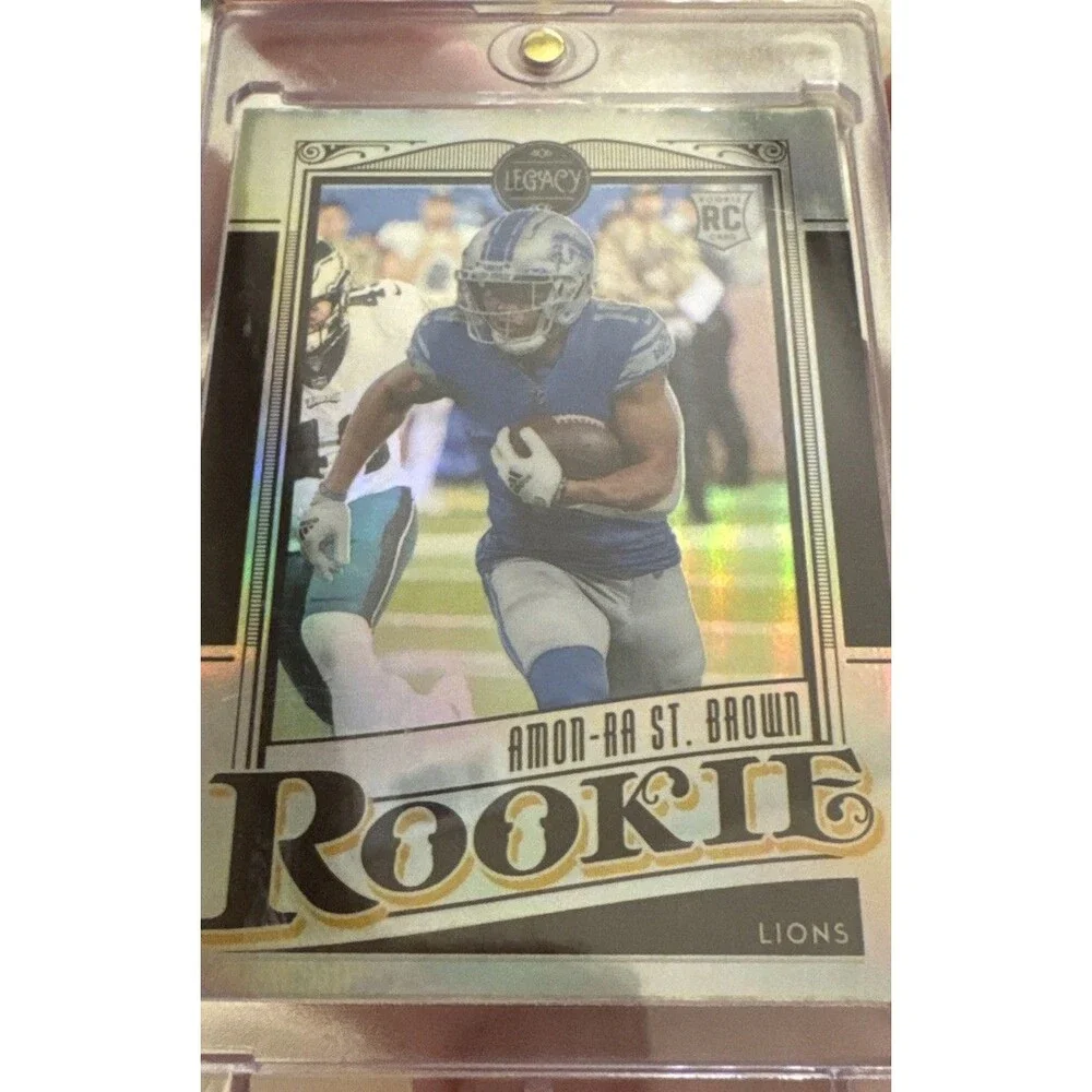 Amon-Ra St Brown ROOKIE CARD 2021 Panini Chronicles Legacy #206 Detroit Lions RC